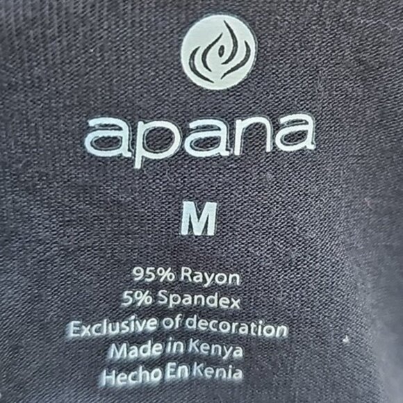 Apana Women's Size Medium Black Long Sleeve Shirt with Cutout on Back NWOT - Picture 7 of 11